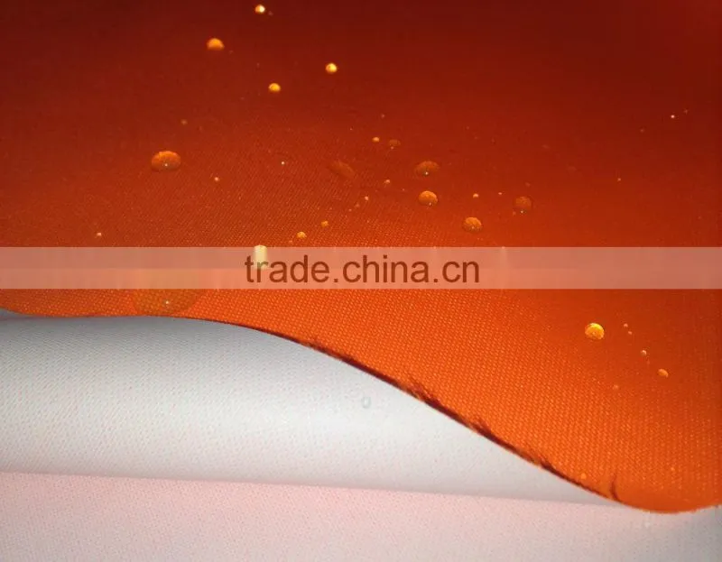 Hi vis Water Proof Polyurethane Coated polyester Fabric