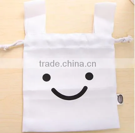 Hot sale cute rabbit animal drawstring bag china supplier