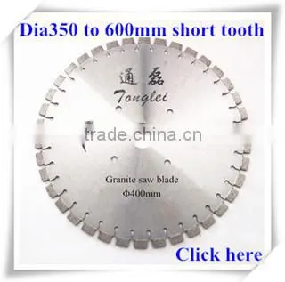 Great sharpness 400mm 16" M tooth granite cutting tools