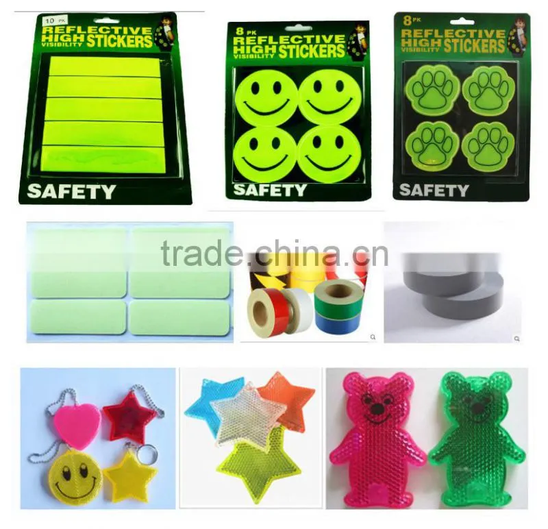 PVC reflective plam high visibility warning reflective safety sticker