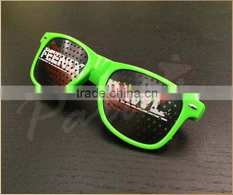 Promotional pinhole sunglasses pinhole lens