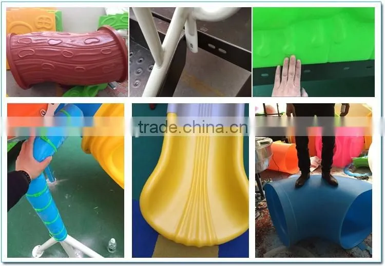 China kids plastic slide for outdoor playground equipment