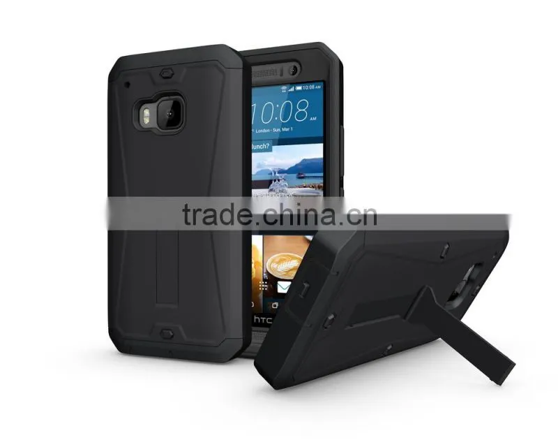 3 in 1 hybrid defender combo case for with Stand for HTC ONE M9
