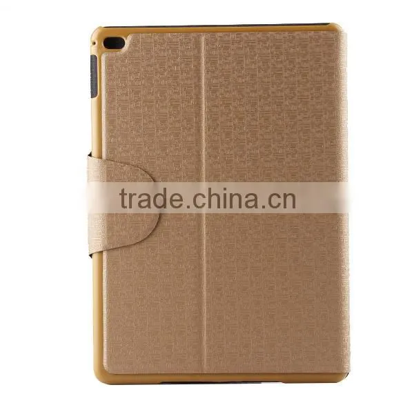 2014 new products fashion pu leather wallet case cover for apple ipad 6 D0141