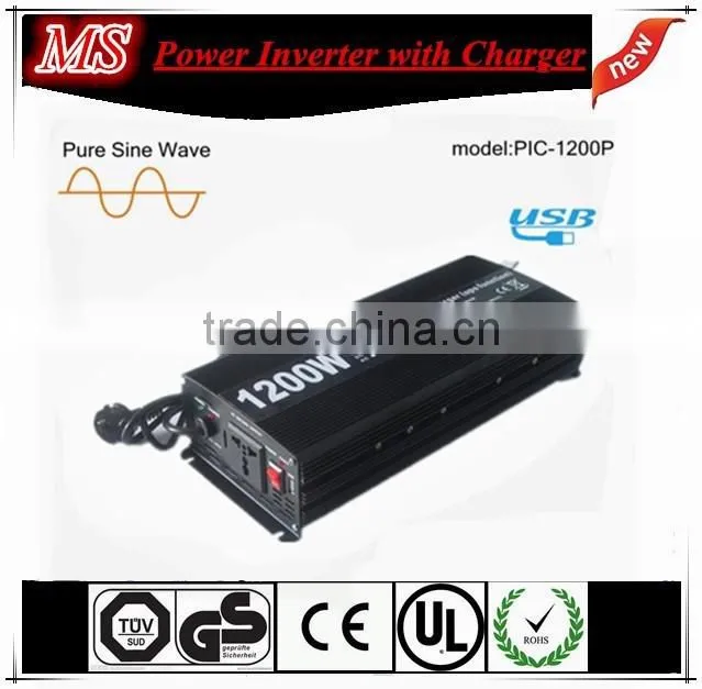 1200W ups function power inverter with charger on hot sale