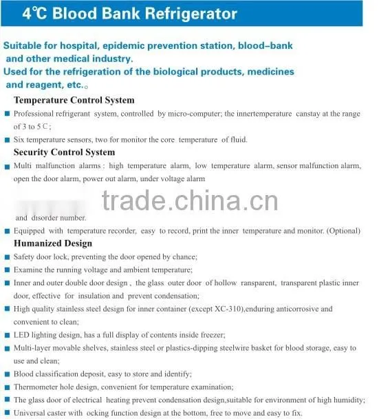 4 degree Blood Bank Refrigerator