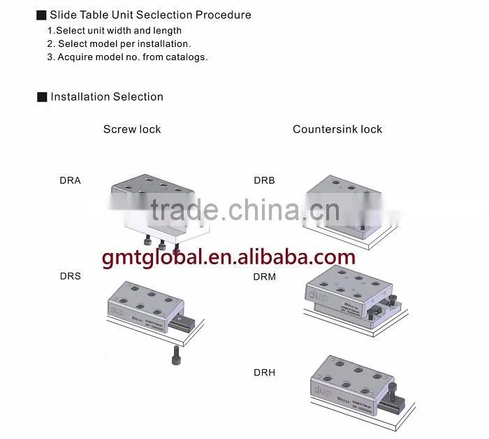 new dup DRS/DRS-B Linear motion table sliding table