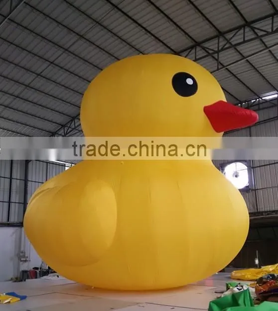 Cheap giant inflatable cartoon model big yellow rubber duck