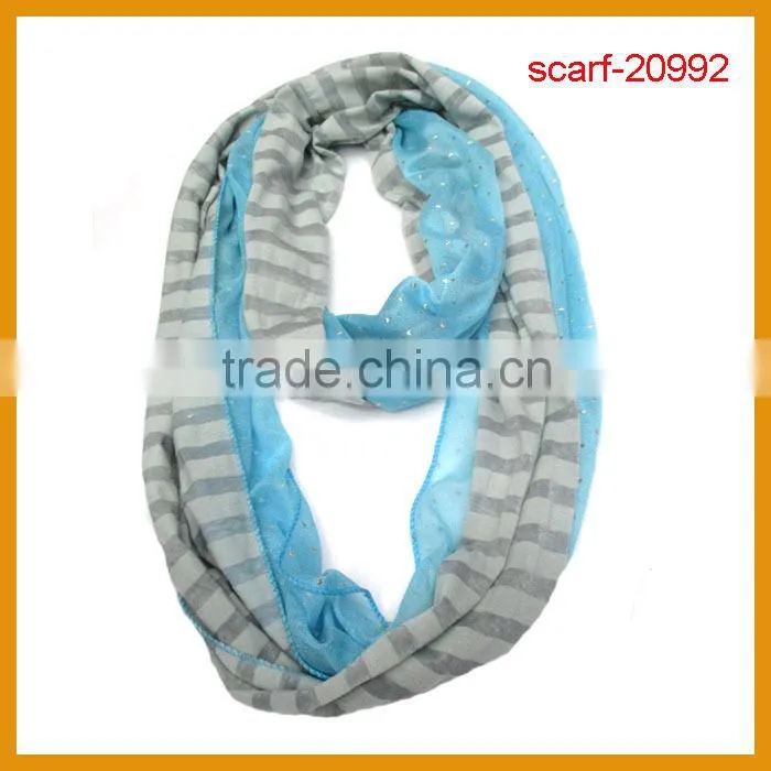 Very Beautiful European Loop Scarf, Chevron Infinity Scarf