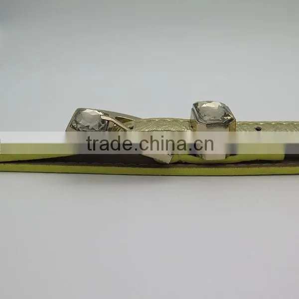 Stylish fashion gold plated jewelry skinny belt for women