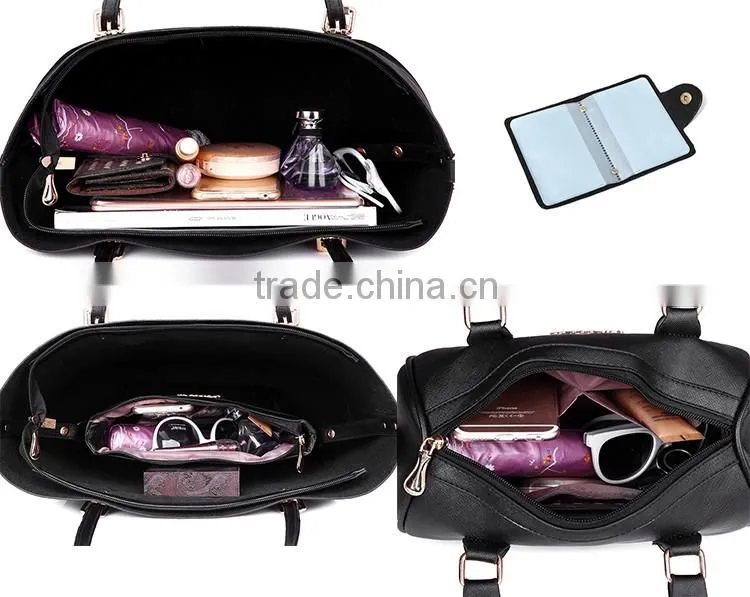 Woman Fashion 2016 5 Pieces Leather Tote Bag High End Handbag