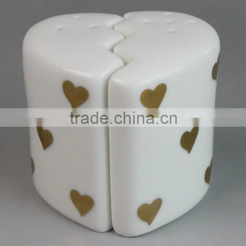 salt and pepper shaker wedding favors, novelty salt & pepper shaker, ceramic salt pepper mills