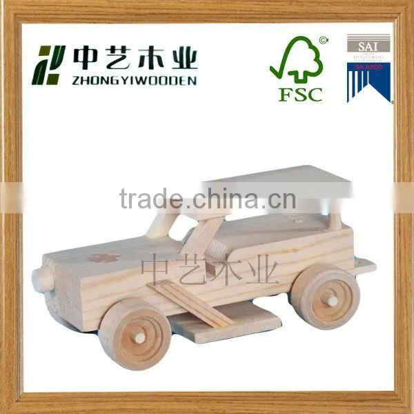 high quality home decor DIY wooden car