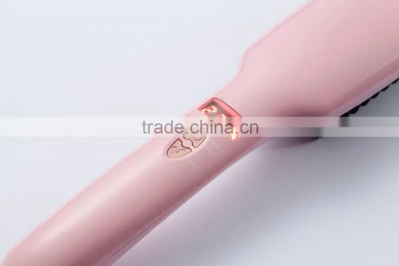 Professional Antomatic LCD Hair Straightener Comb Styling Machine Digital Perm Machine Electric Hair Straightening Comb