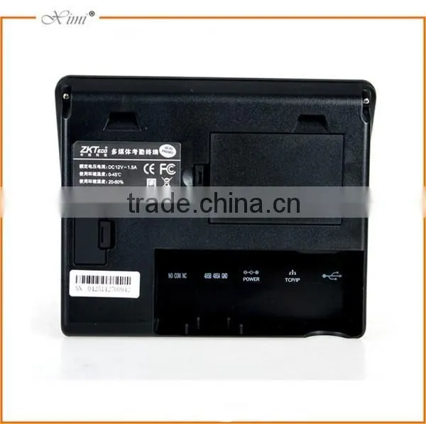 Biometric time attendamce system TCP/IP RFID card reader and optional battery face door access controller time recorder