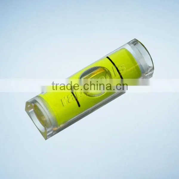Flat bottom with round top level vial