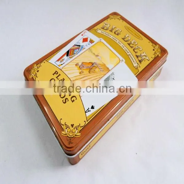 wholesale cartoon decoration rectangle tin can for food