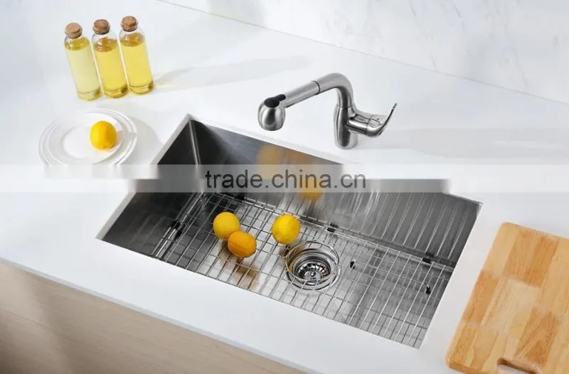 cUPC Handmade Undermount Single Stainless Steel Kitchen Sink Made in China
