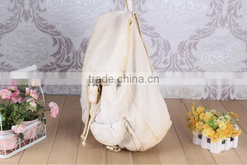 Angel kiss wash pu backpack China manufacturer leisure tote backpack