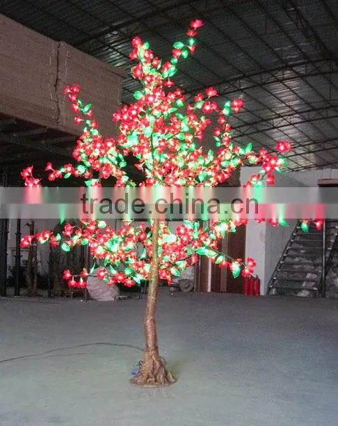 Christmas tree lights cherry tree outdoor tree decoration