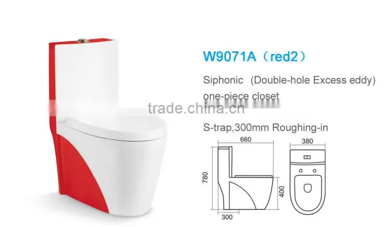 porcelain luxury decorative flower gold enamel bathroom design red color