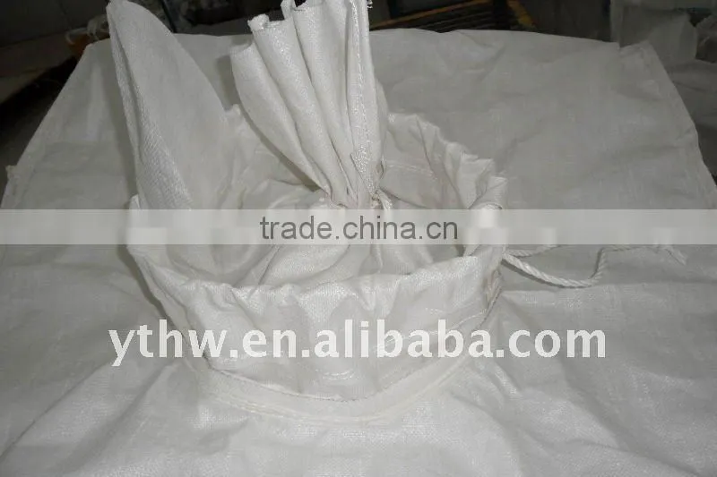 fill Spout top tubular bulk bags/cheap UV woven big bags/dust-proof/water-proof/ white