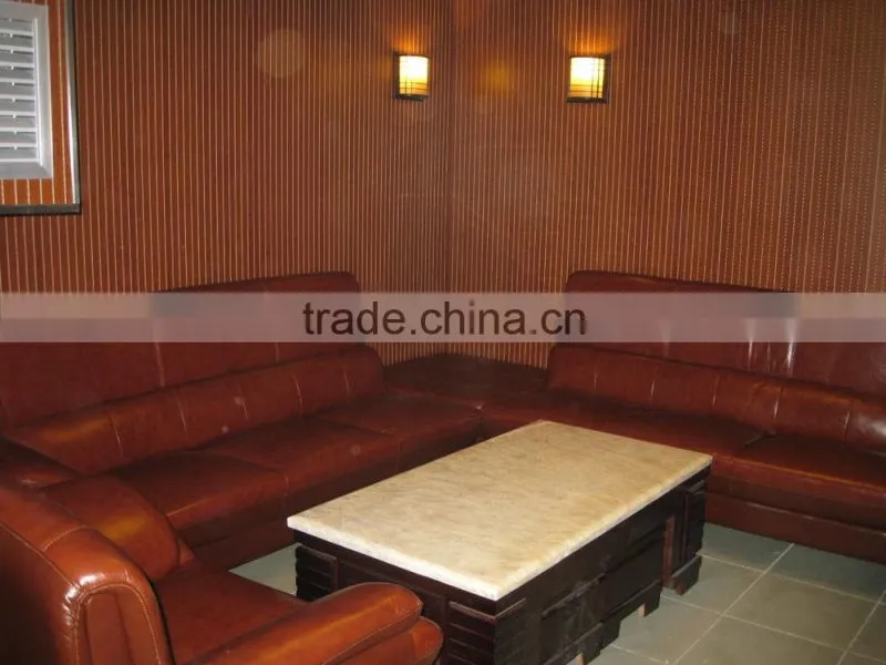 E0 E1 waterproof material wood panel outdoor Grooved Acoustic Panels