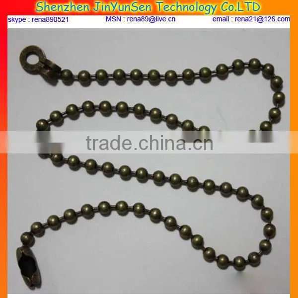 iron ball chain necklace with clasp