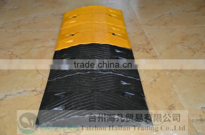 1000*350*50mm heavy strength speed hump for crossing/High quality hot sell rubber speed hump used in Intersection