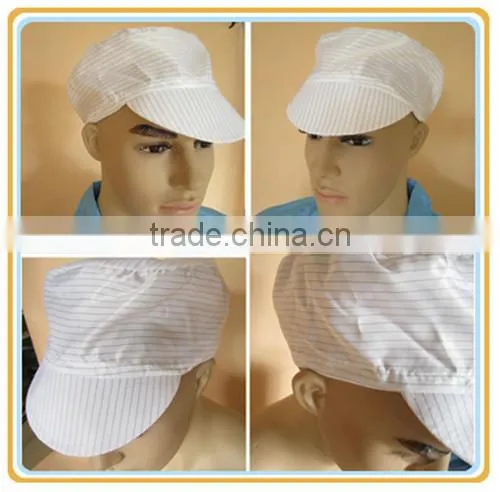 black white cleanroom ESD baseball cap