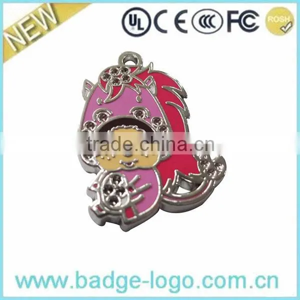 Custom Heart Shape Finish Zinc Alloy Metal Keychain