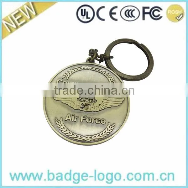 custom high quality antique new design metal keychain wholesale
