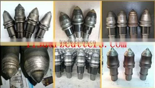 B47K19H foundation drill bits for hydraulic rotary drilling rig tempered steel bullet teeth