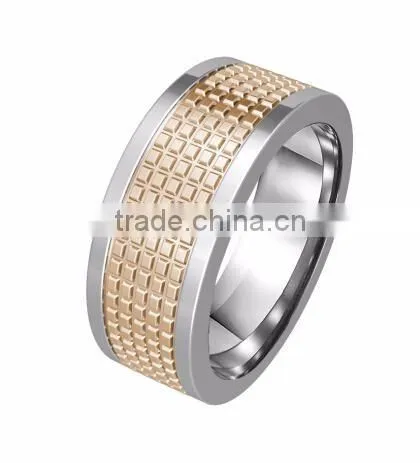 Black plating titanium jewelry men's ring , Tungsten carbide rings for men