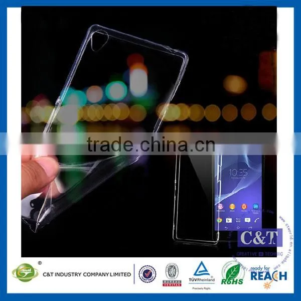 C&T Ultra Slim 0.3mm Case / Extremely Thin Transparent TPU Back Cover For Sony Xperia Z1