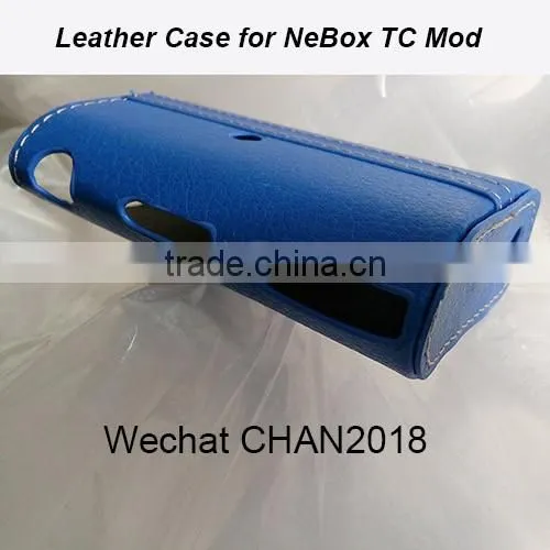 Customized leather skin for Nebox Mod leather skin with bottom ventilation hole