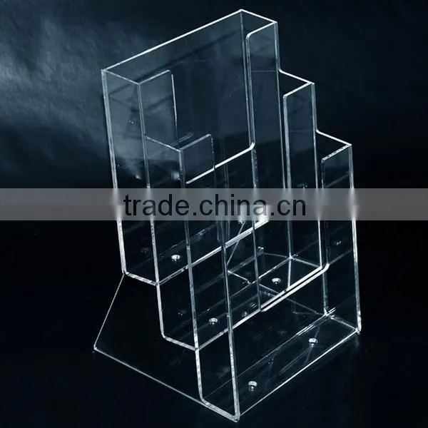 Plexiglass floor stand brochure holder