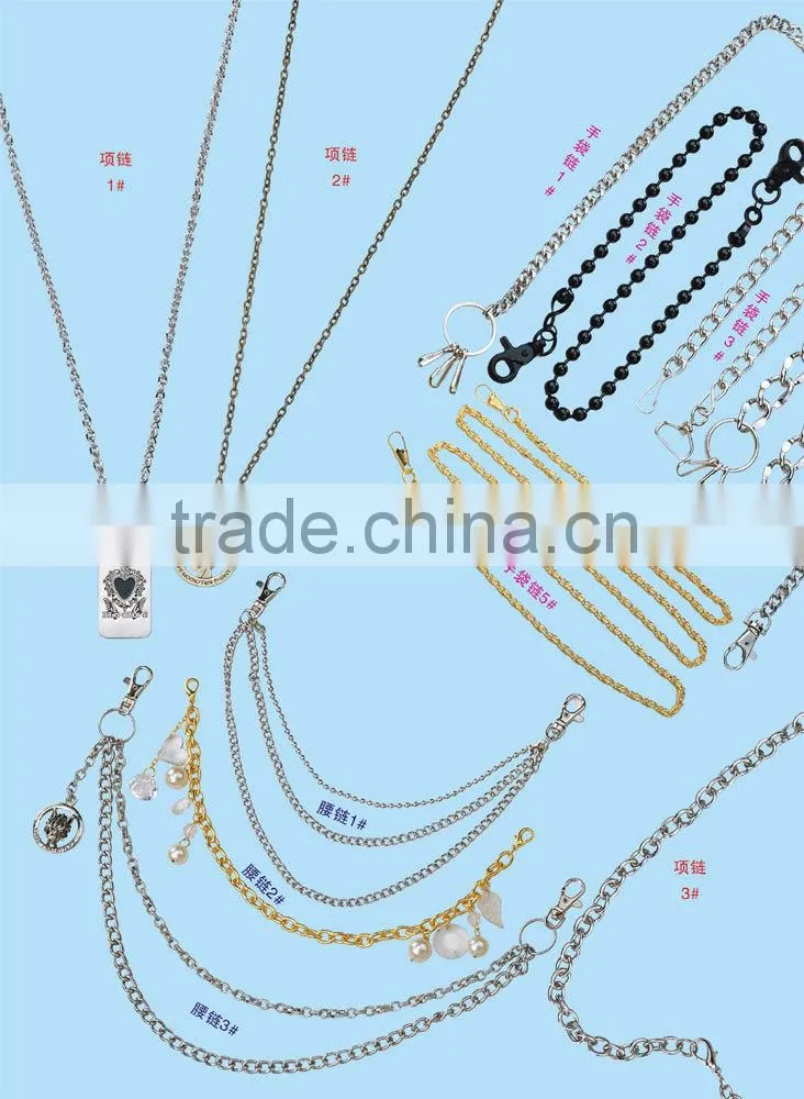 Handbag hardware accessories metal oval chain,Decorative bag parts metal chain,Detachable handbag metal chain