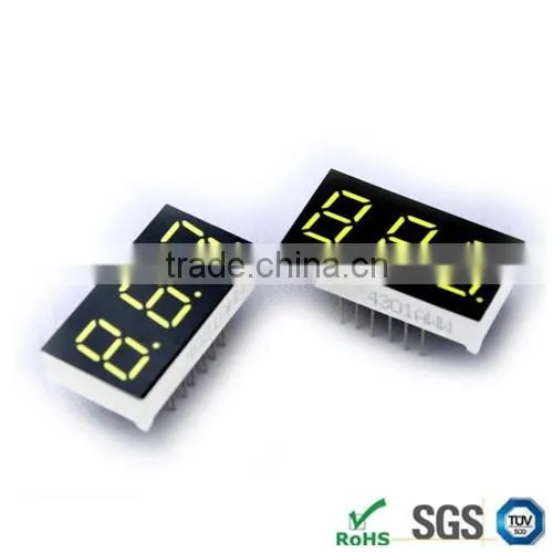 SZ Manufacturer price 2.3 inch 7 segment led display with 3 digits
