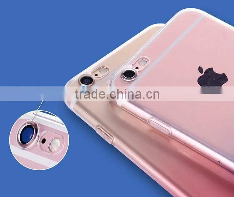 Alibaba China Supplier for iPhone 6 6S TPU Soft Case Transparent Gradient TPU Phone Case