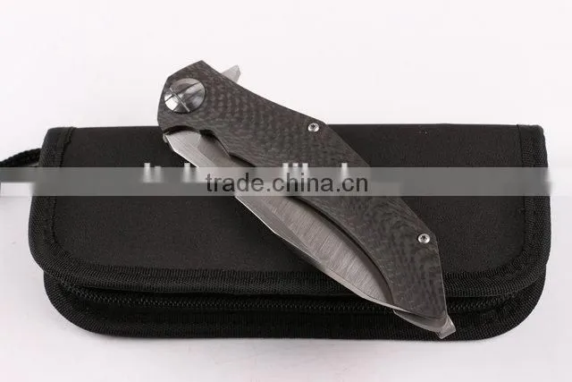 OEM S35V handmade military hunting knife wth TC4 Titanium alloy handle