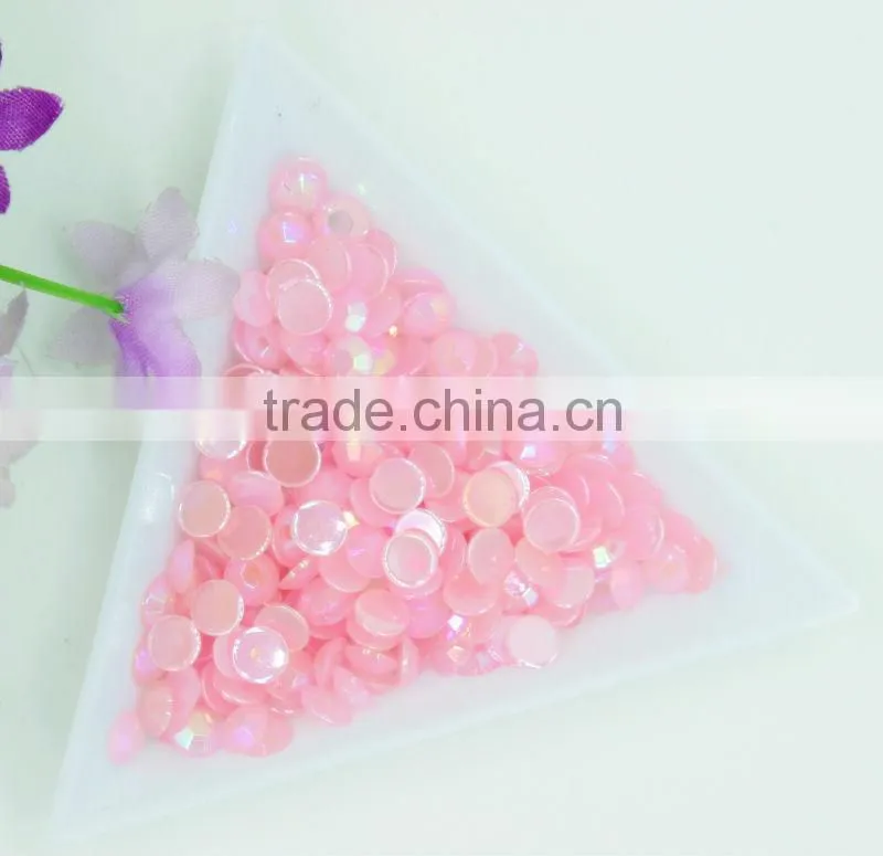 Flatback acrylic rhinestone jelly ab color rhinestone 3mm for phone hair clothes shoes decoration
