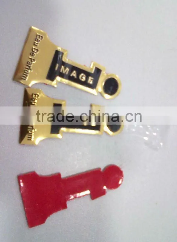 embossed Metallic purfume bottle label