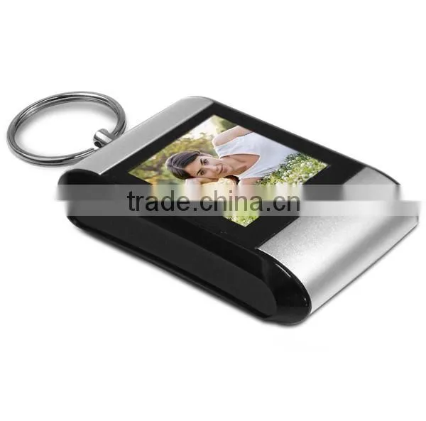 frame displays with weather station 1.5 inch photo frame digital keychain