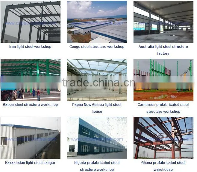 galvanized steel structure building/steel company in china