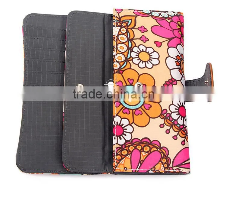 China Alibaba waterproof custom nylon korean wallet women