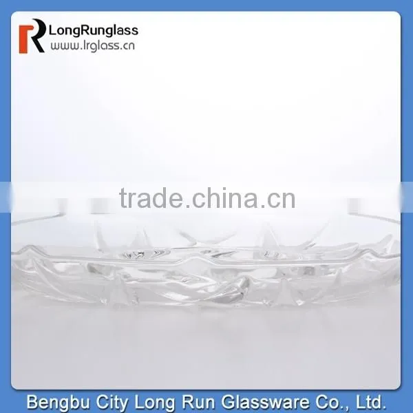 longrun hot new products for 2015 1440g customed-made transparent ellipse fruit plate bulk fom china