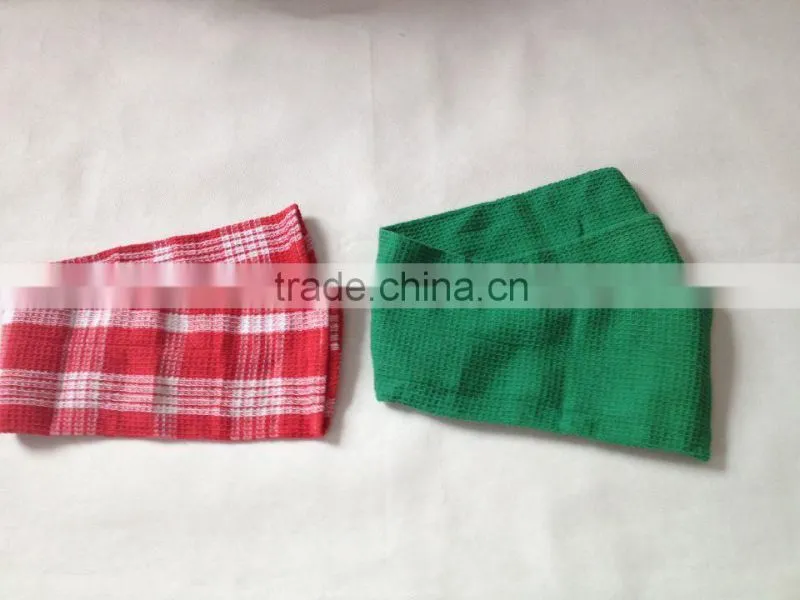 Christmas felt bags with dish towel set rolled inside