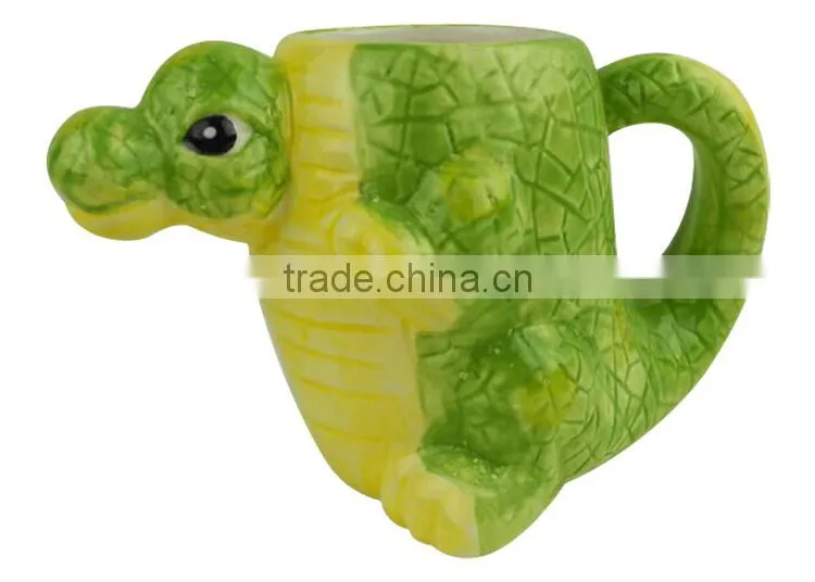 Wholesale creative home decorative ceramic 3d animal mug