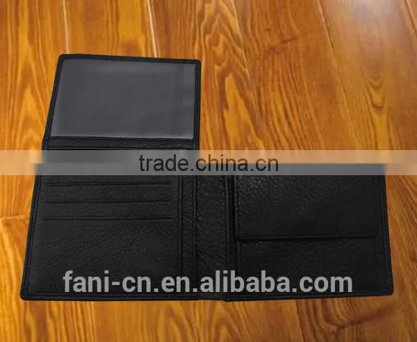 Three design multiple card holder mens leather wallets with coin pocket for boys